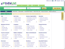 Tablet Screenshot of delhi.indialist.com